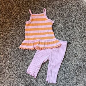Old Navy Toddler Matching Set - Pink and Orange, size 18-25m GUC